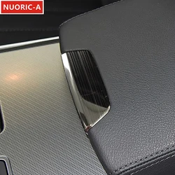 Stainless Steel Center Console Armrest Box Button Decal Decoration Cover Trim For Audi A6 C8 2019-2022 Car Styling Interior