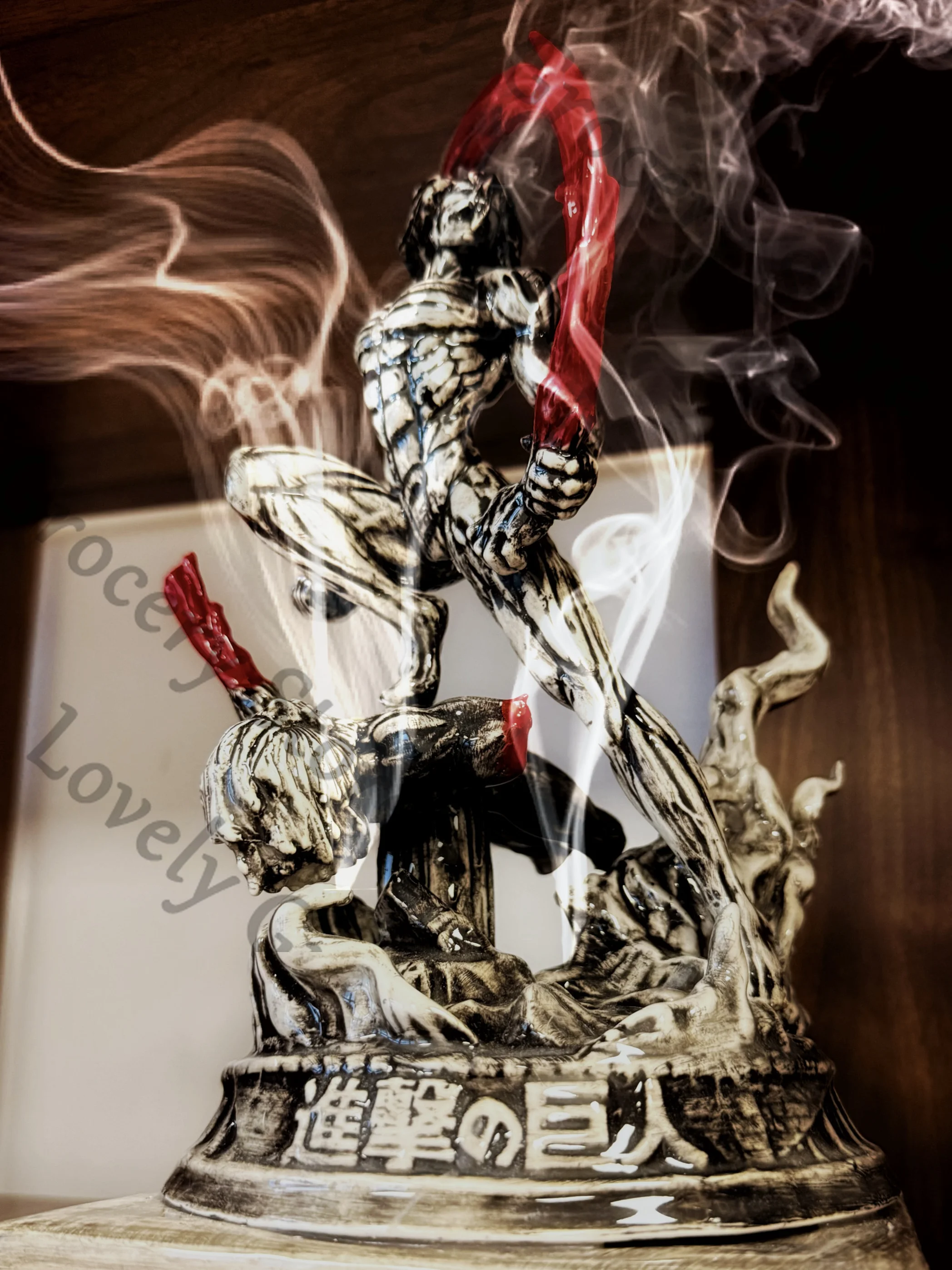 أنيمي هجوم على تيتان إرين جايجر Shingeki No Kyojin تأثيري السيراميك مبخرة مبخرة أرقام نموذج الباستيل الشعلات هدية #1