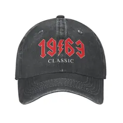 Classic Cotton Born In 1963 Funny Classic Birthday Gift Baseball Cap for Men Women Adjustable Dad Hat Outdoor