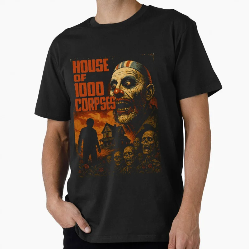 Captain Spaulding 1225 House Of 1000 Corpses Sacry Halloween Gift T-Shirt 80s Horror movie Graphic Clothes  All size Tops S-6XL