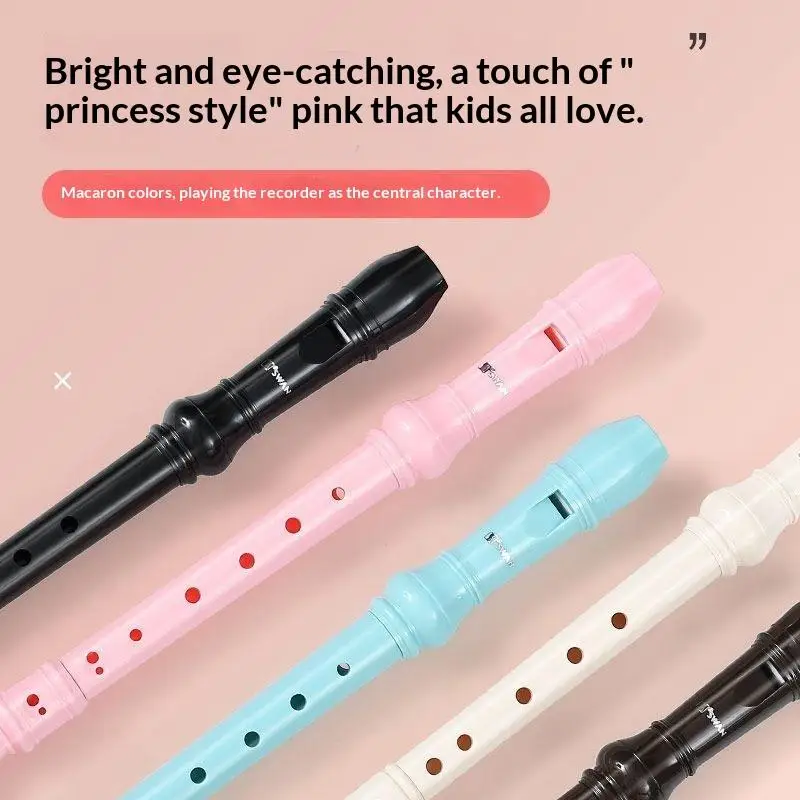 Professional Eight Hole Treble Long Flute Soprano Recorder Clarinet Food Grade ABS Non-Toxic Recorder Flute Instruments
