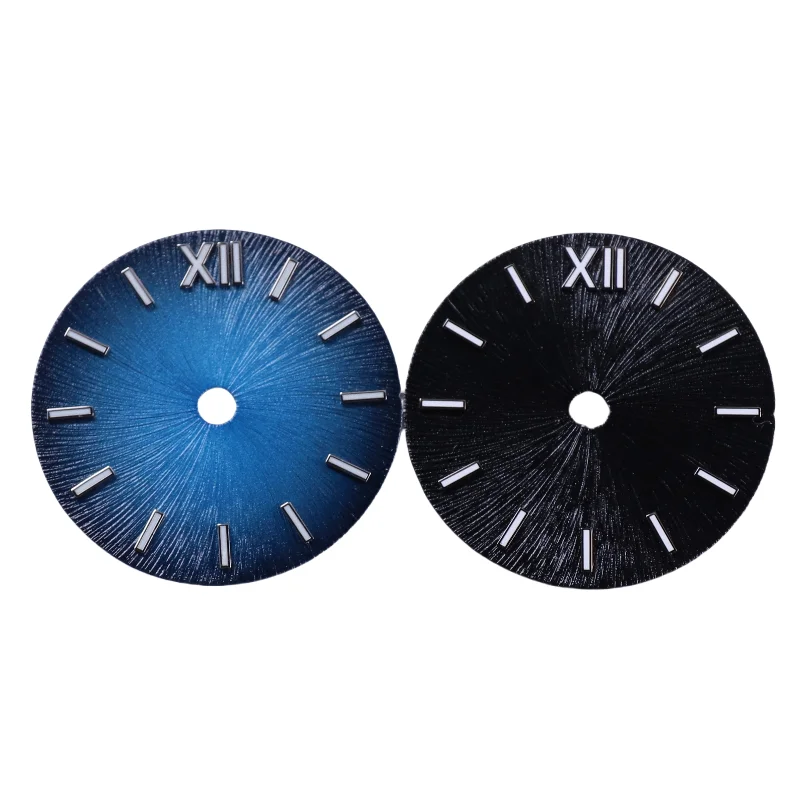 

Градиентный синий радиационный циферблат 28,5 мм XB Glacier подходит для NH35/NH36 Запасные части для циферблата часов с преобразованием механизма