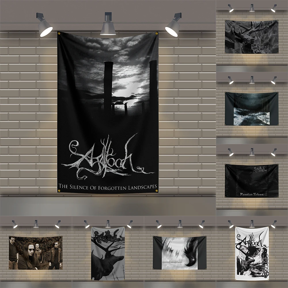 

3x5 Ft A-Agallochs Heavy Metal Band Flag Rock Music Wall Banner for Bedroom Studio Bar Concert Outdoor Decor