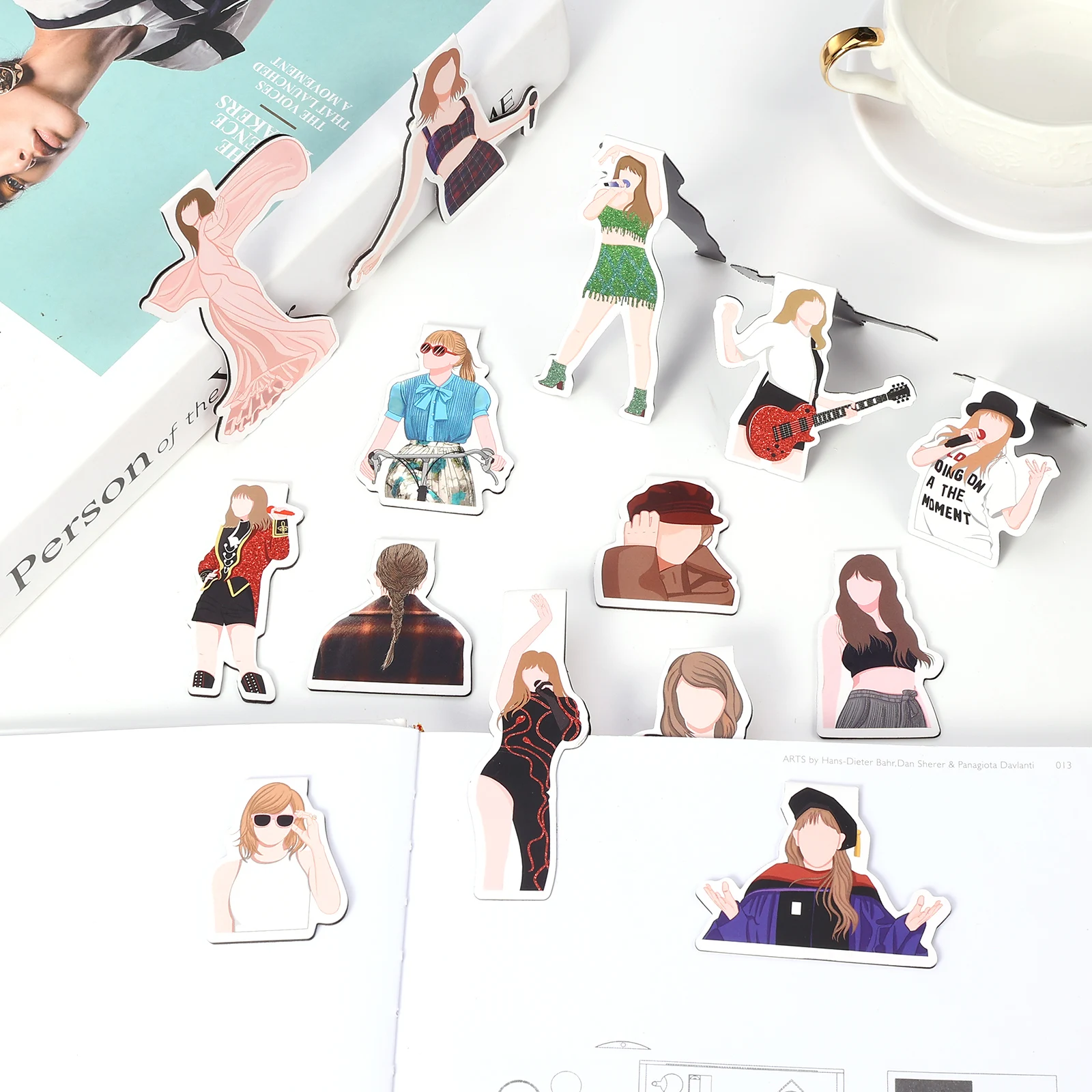 

24 шт. магнитная закладка для женщин и мужчин, магнитный зажим для страниц, маркер для книг, магнитный зажим для книг для учителей, студентов, любителей книг