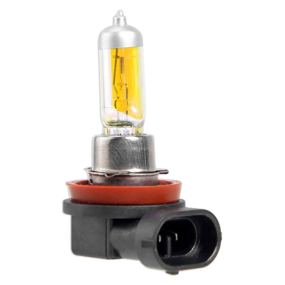 H11 Xenon Yellow Halogen Light Bulbs 12V 55W Halogen Headlight Bulb 3000K Headlight Halogen Lamp Yellow Auto Replacement Parts