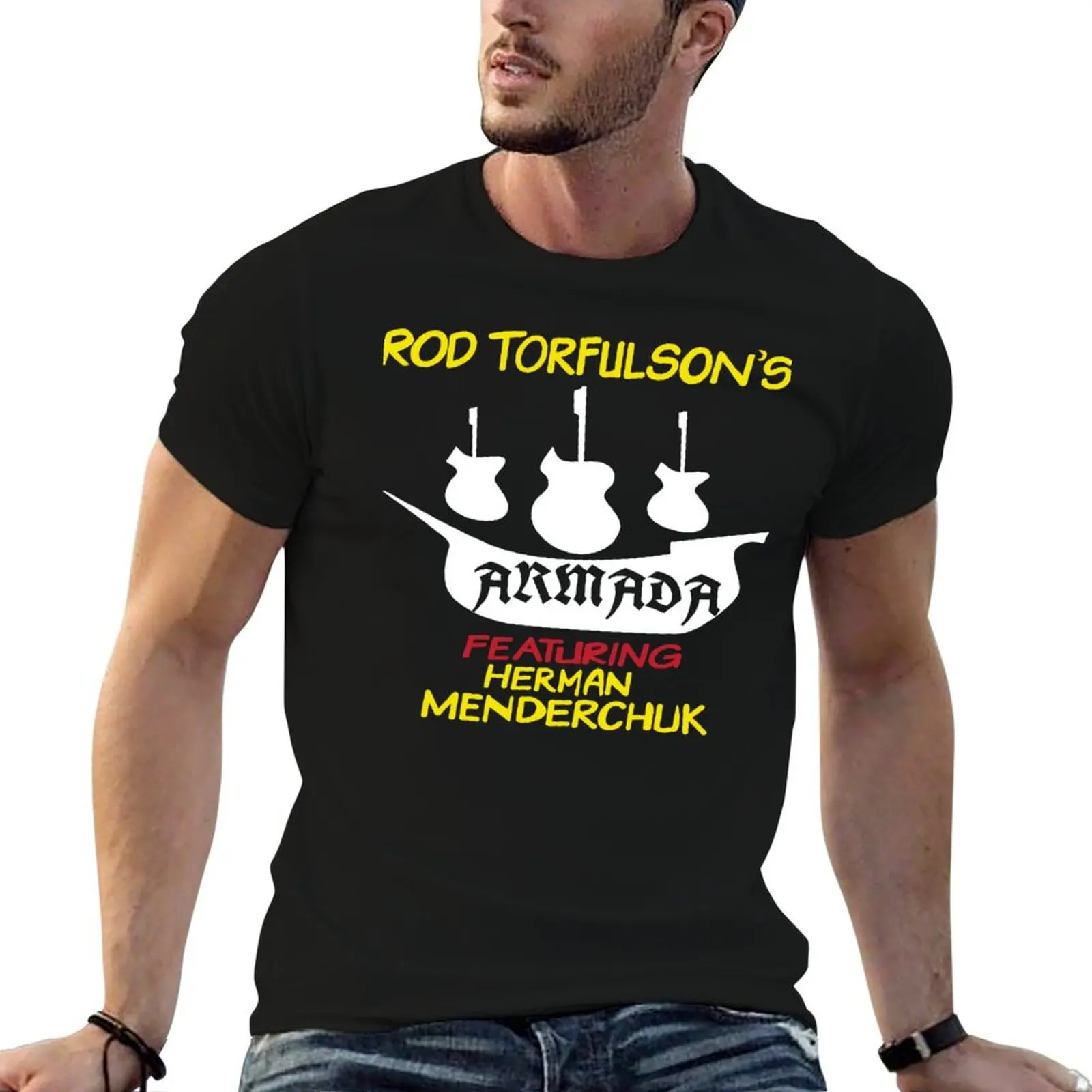 

Rod Torfulson's Armada Featuring Herman Menderchuk! T-Shirt cotton t shirts high quality t shirts designer T-Shirt