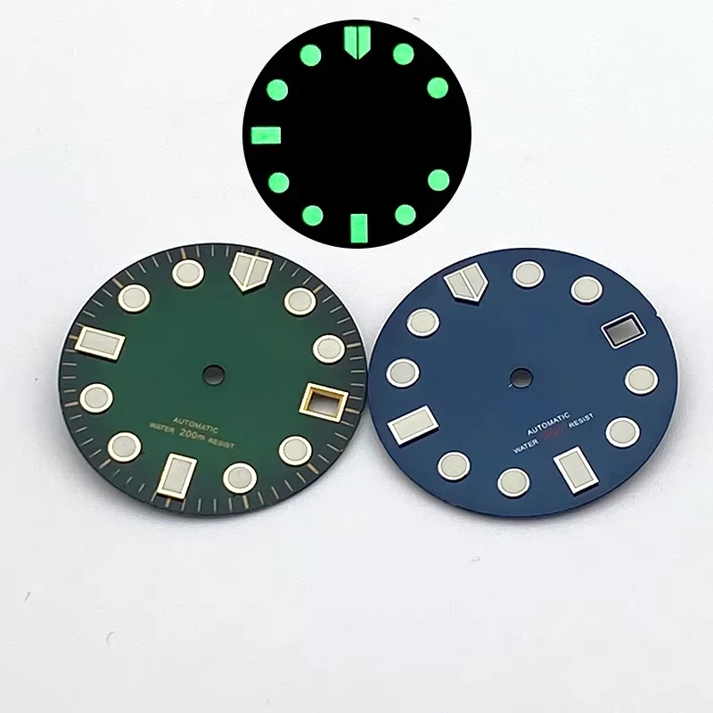Mod 28.5mm Watch Dial Fit For 7S26 NH35 NH36 4R Movement SKX007 SKX009 SPRD 6105 Tuna Samurai SPB185 Watch Case NH35 Watch Dial