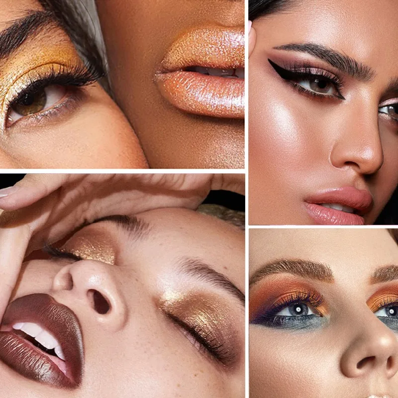 Bâton de fard à paupières nacré 7 couleurs, polyvalent pour les lèvres sous les yeux, surligneur scintillant imperméable, maquillage rapide en déplacement, beauté