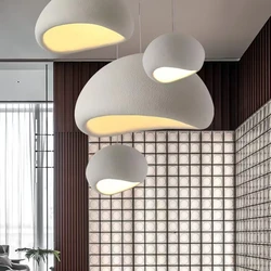 Nordic Wabi Sabi E27 Led Pendant Lights Modern Led Luminarias Led Chandelier Fixtures Bar Dining Room Lustre Suspend Lamp