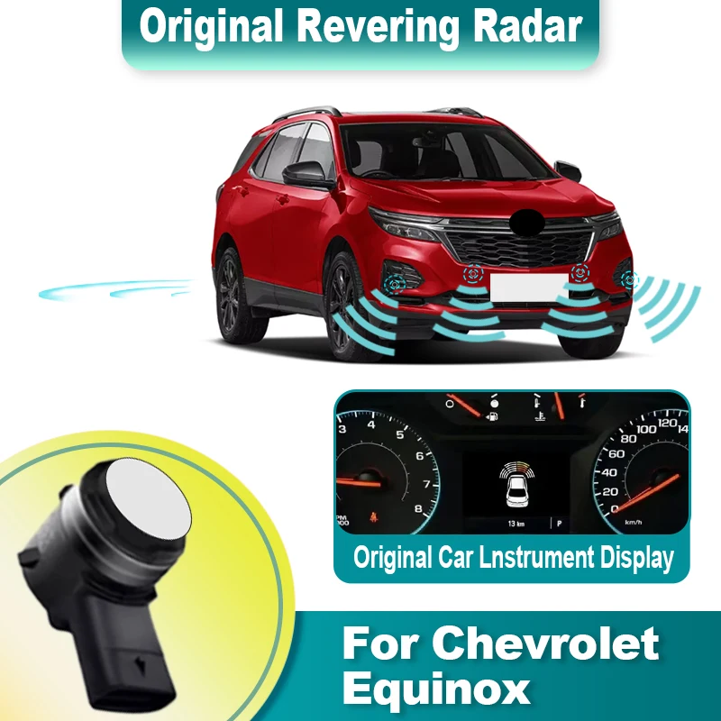 Parking Sensor Original Radar Car 8 Probes Beep Show Distance on Display Sensor Video System For Chevrolet Equinox 2017 to 2024