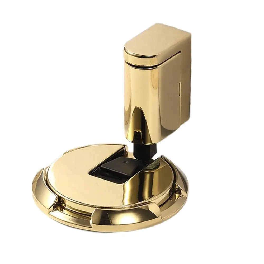 

New Zinc Alloy Mechanical Door Stopper Heavy Duty Non-punch Door Holder Hardware Anti-collision Door Suction Furniture