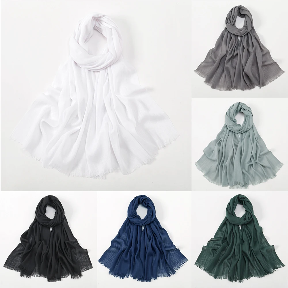 

RIMAIRE Hijabs For Woman Pure Color Hijab Muslim Hijabs Muslim Women shawl Islamic Jersey Cotton Hijab Headscarf hijab veil