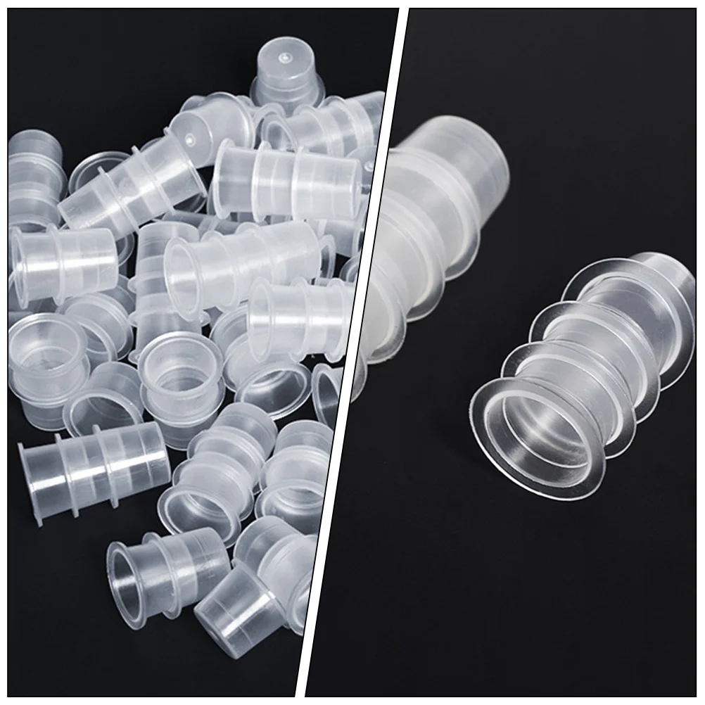 

600 шт. пластиковые чашки для чернил, маленькие держатели для пигментов, утолщенные контейнеры для хранения чернил для татуировок, профессиональное использование, пигментные чашки для татуировок