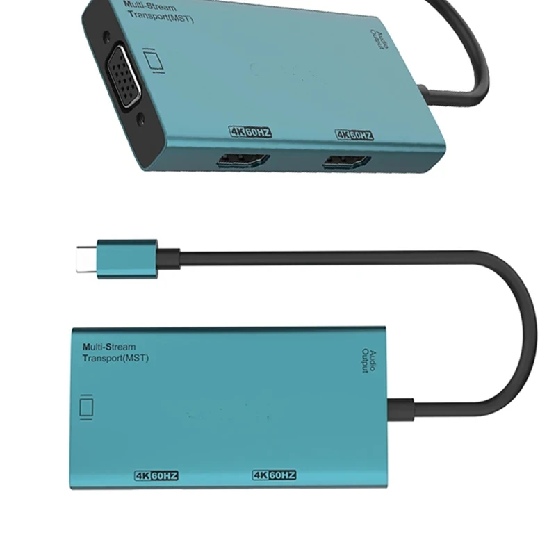 2025 لعبة جديدة التقاط الفيديو دونغل USB-C قاعدة توصيل محطة توسيع الشاشة USB إلى محول VGA USB-C إلى-متوافق VGA فيديو