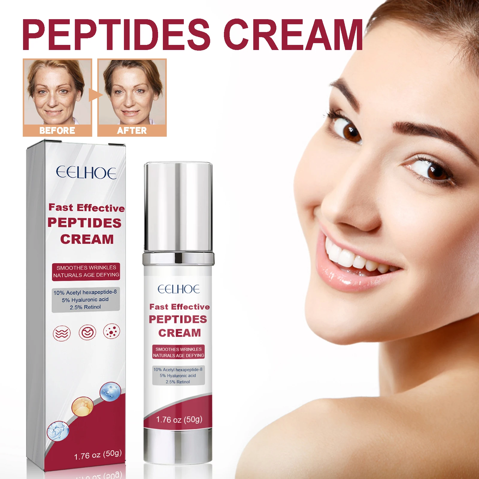 

Retinol & Hyaluronic Acid Cream – Hydrates, smooths lines, firms & revitalizes