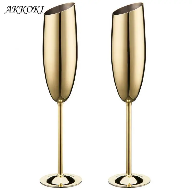 Stainless Steel Red Wine Goblets Champagne Cocktail Drinking Cup Charms Juice Drink Wine Glasses Party Barware Supplies