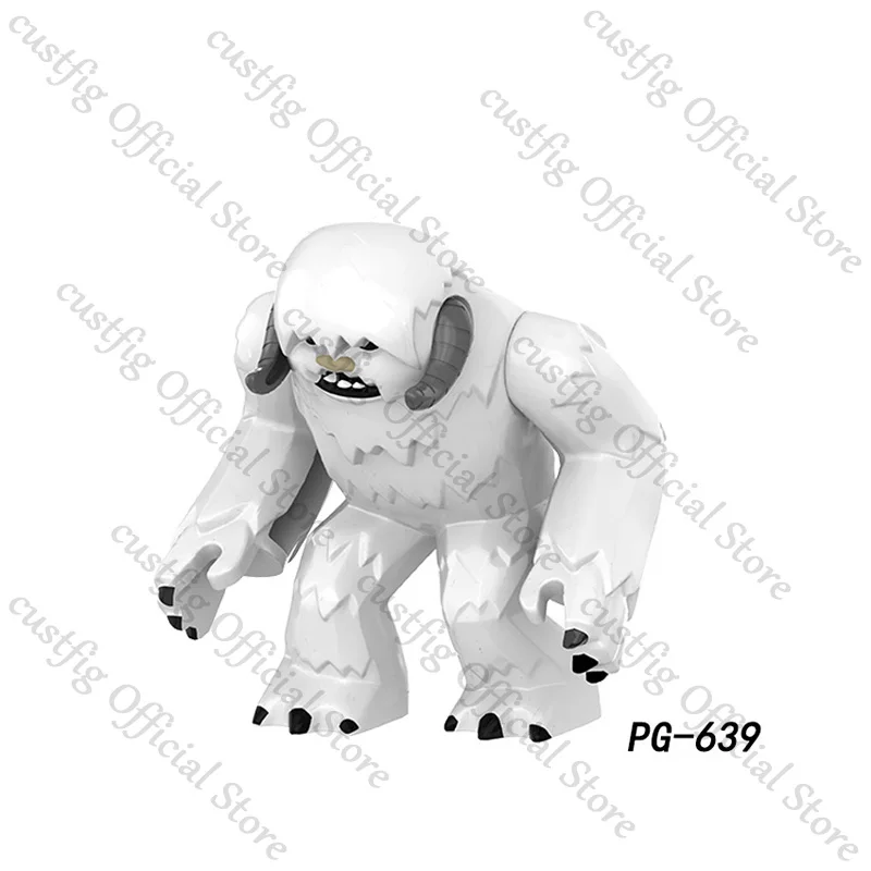 Figurines d'animaux de ville, blocs de construction, mouton, Dragon, Panda, gorille, ours, cerf, éléphant, tigre, loup, chèvre, bétail, briques MOC, jouet pour enfant, cadeau