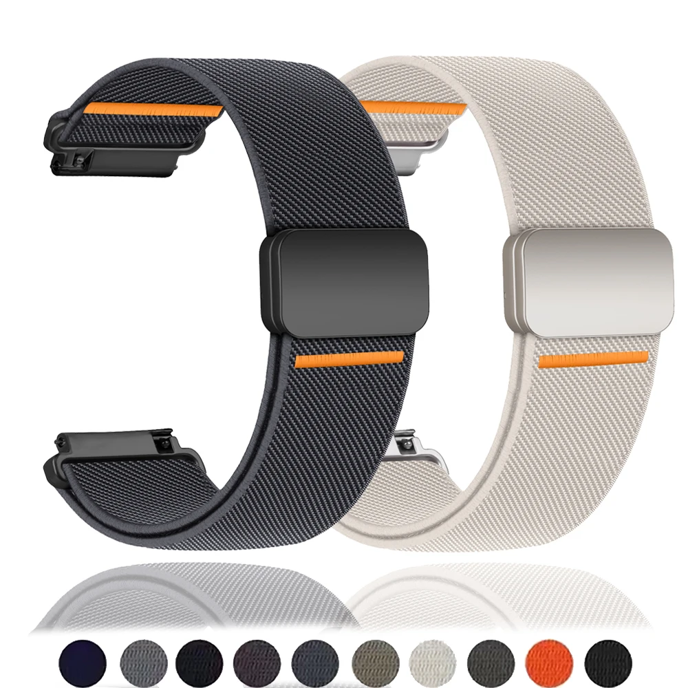 Magnetic band For Amazfit GTS 4/2/2e/3/GTS2 Mini/GTR/4/3/Pro/GTR2/stratos Nylon Bracelet Amazfit bip 5 6 20mm/22mm Watch straps