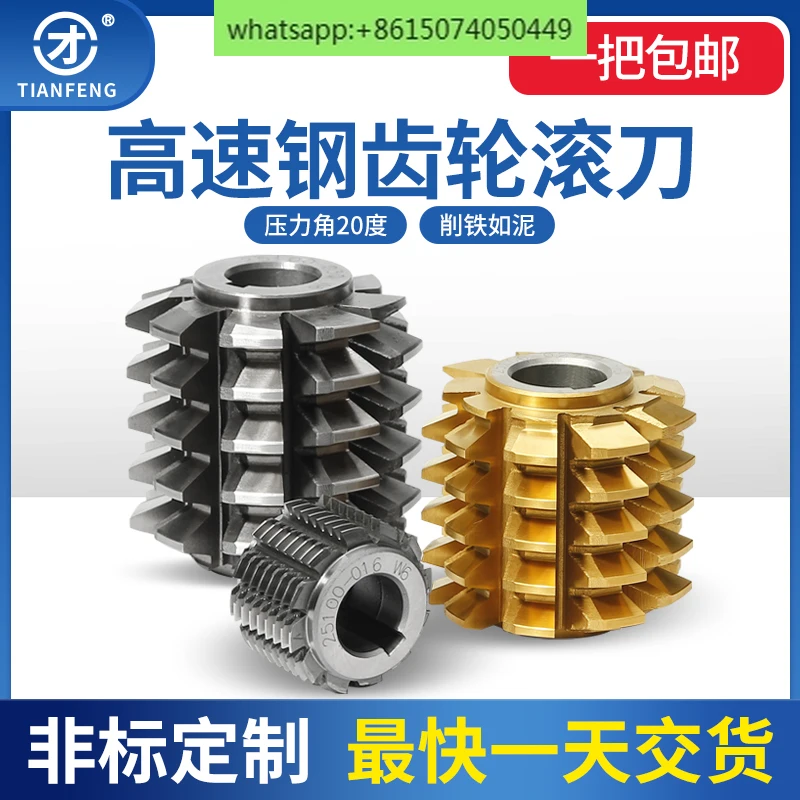 Gear Hob Class A Heye Metallurgical W6542 Material Pressure Angle 20 Degree Gear Hob Knife M1M3M4M5 High Speed Steel M2 Integral