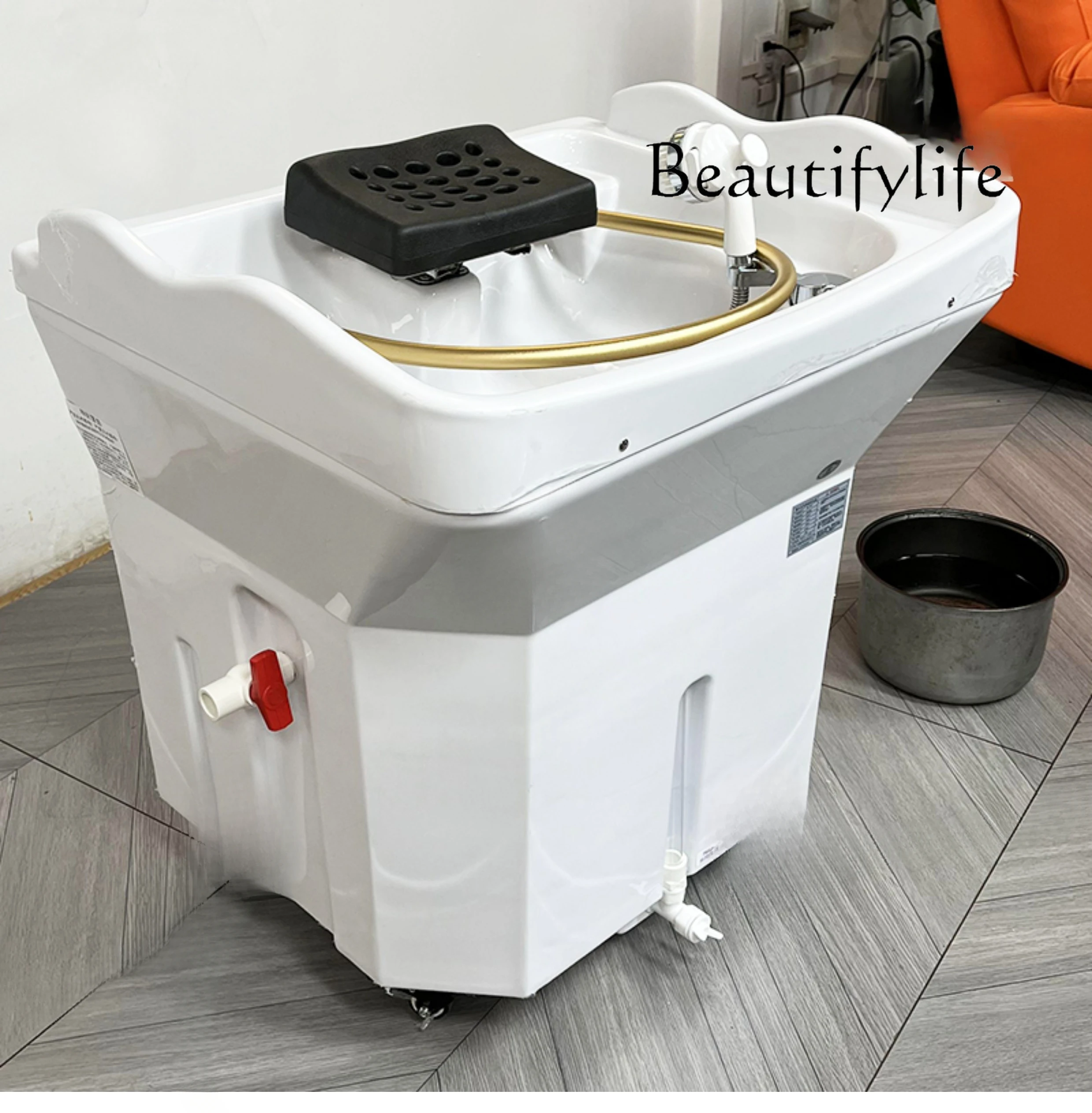 New Upgrade Mobile Shampoo Basin Head Therapy Instrument Fumigation Head Therapy Water Circulation Bed Can Lie Flat