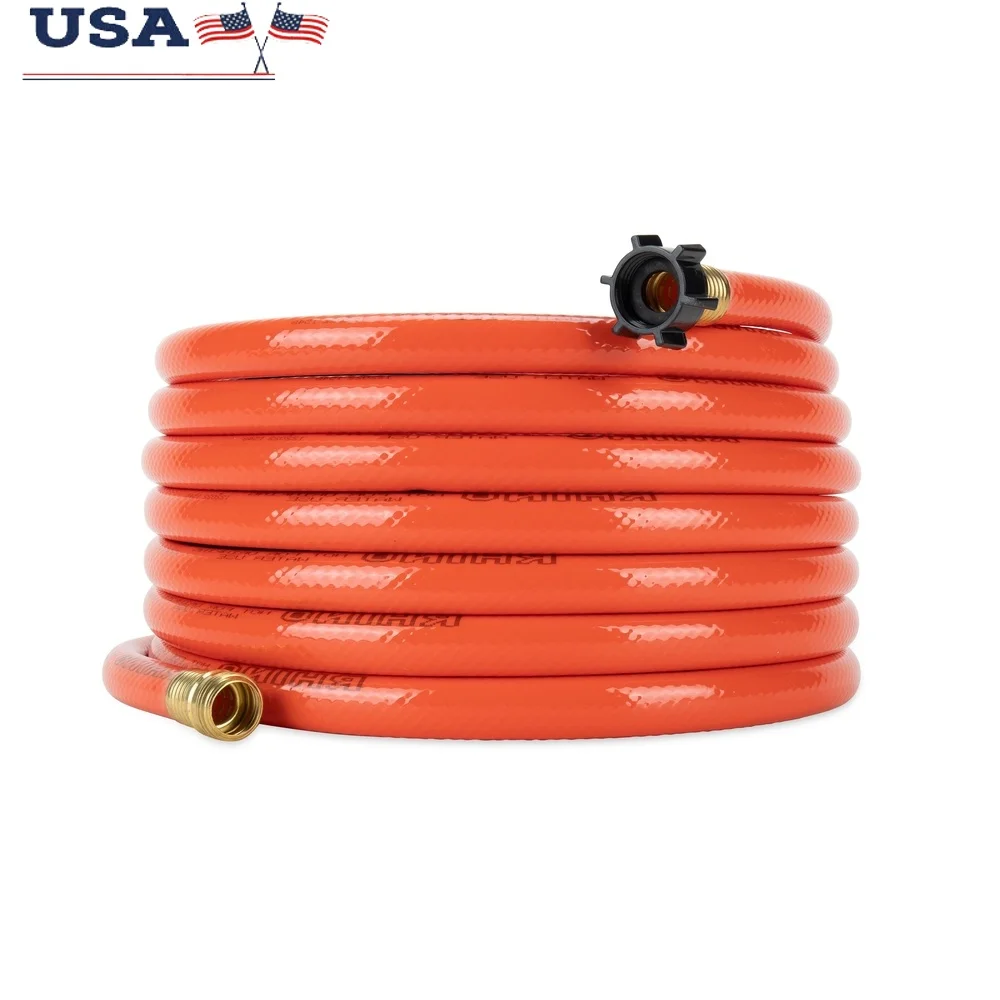 

25FT Heavy Duty RV Black Water Hose Effortless Waste Management and Hygiene with Universal Threaded Ends