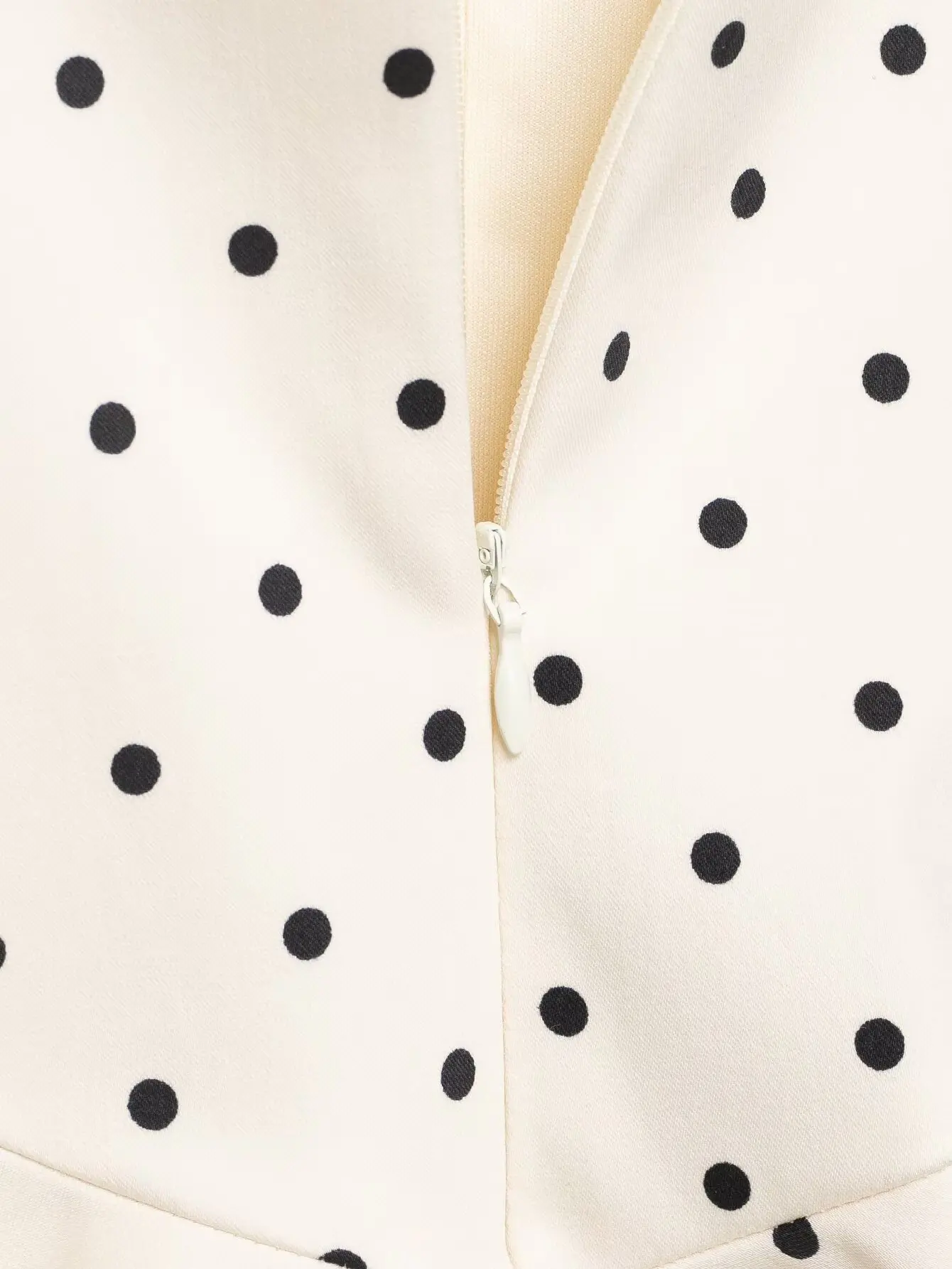 

HH Woman Fashion V Collar Pleated Decoration Sleeveless Polka Dots Short Dress Female Zipper Sling One-piece Spring Mini Dress