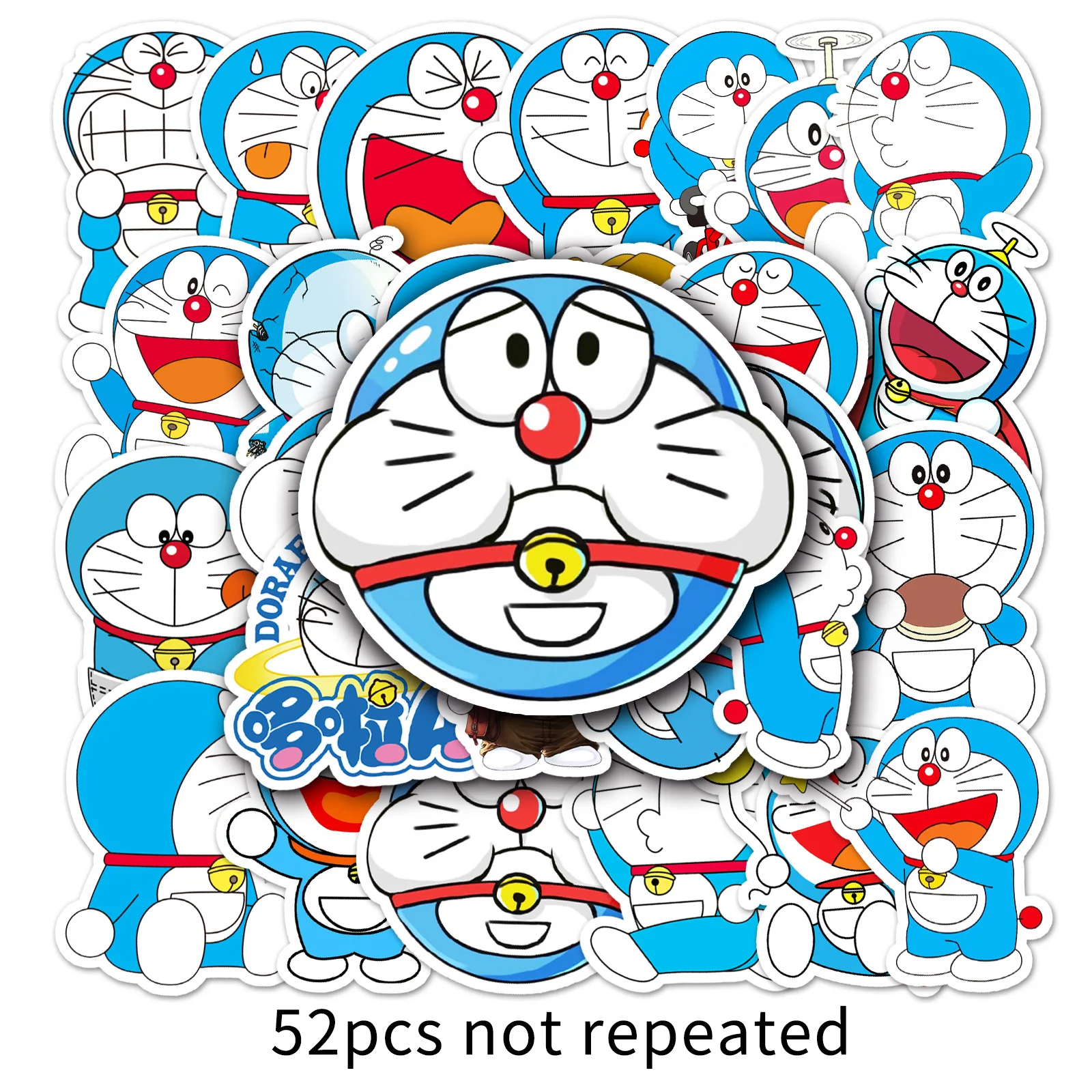 10/52 قطعة عبقور أنيمي الكتابة على الجدران ملصقات مضحك الرسوم المتحركة الكرتون مائي DIY بها بنفسك الأمتعة الهاتف الغيتار سجل القصاصات الكلاسيكية ألعاب أطفال