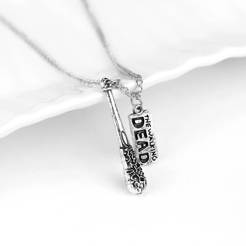 The Walking Dead Necklace Horror Movie Metal Monogram Pendant Necklace Necklaces Fashion Jewellery Accessories Gifts