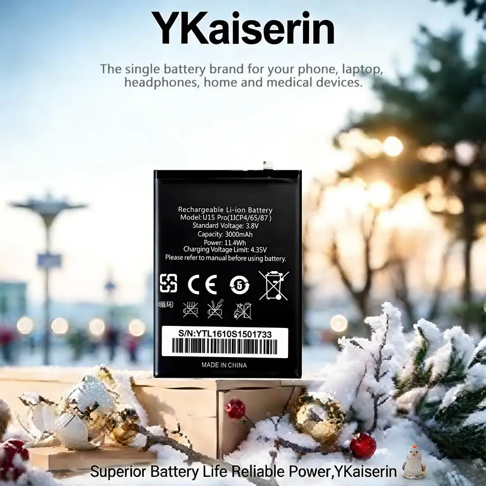 

Аккумулятор 3000 мАч для мобильного телефона Oukitel U15 Pro, экологически чистый