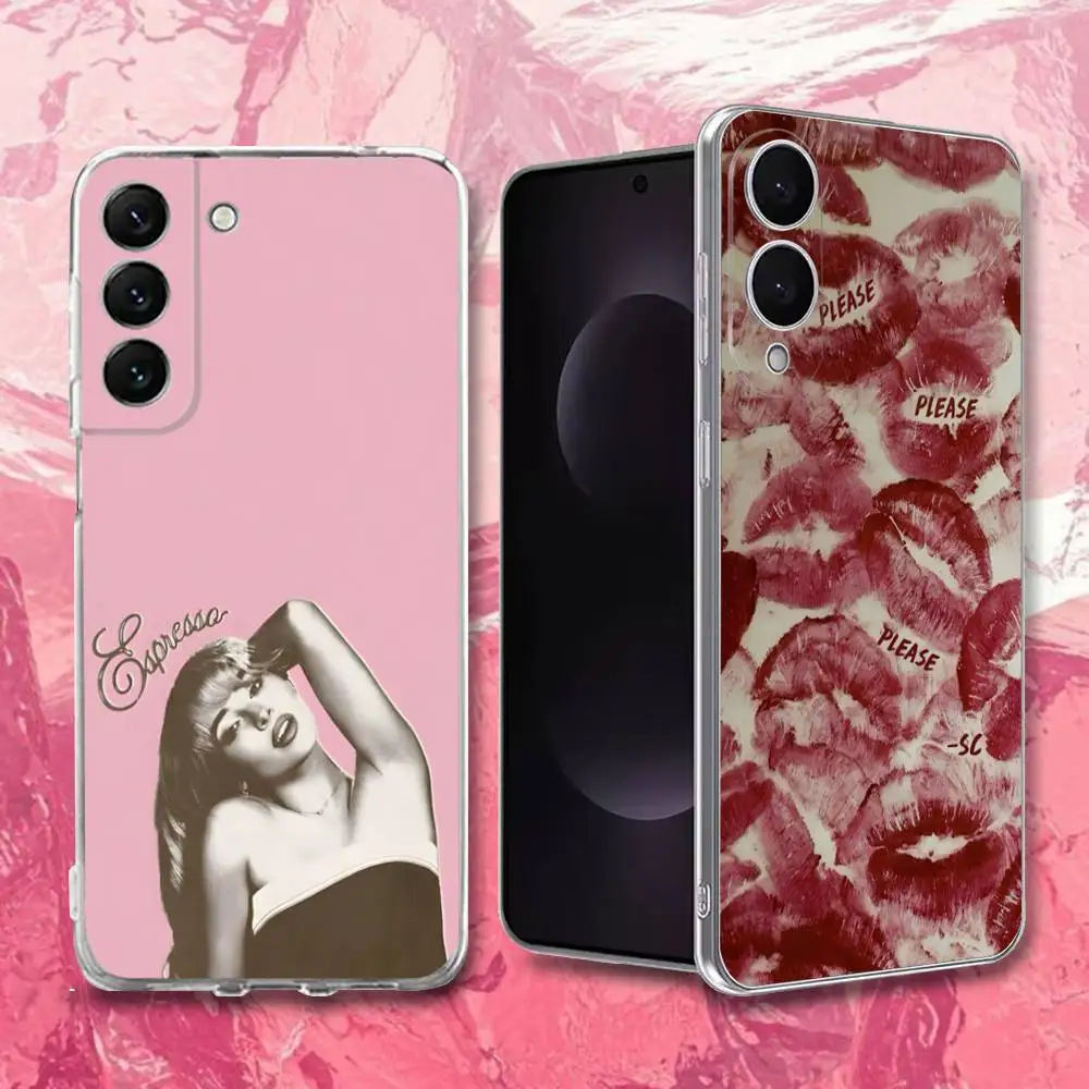 

Sabrina Carpenter Short N Sweet Phone Case For Samsung S30,23,21,22,20, FE,Lite,S10,9,8,7 PIus Note20ultra Transparent Soft