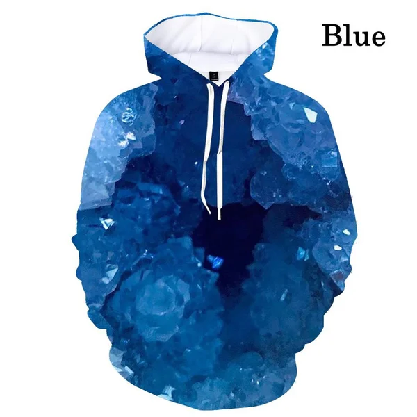 2022 Autumn and Winter Sweatshirts Pullover 3d Broken Drill Print Hoodie Men&women Unisex Cool Fashion Long-sleeved Hoodies