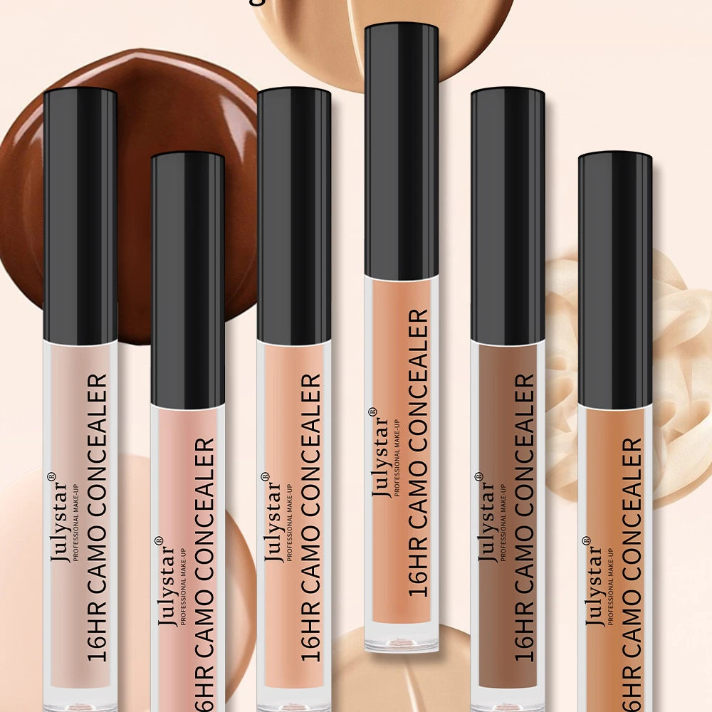 6 Colors Liquid Concealer Covering Moisturizing Control Oil Foundation Dark Circles Freckle Eyes Face Concealer Liquid Makeup