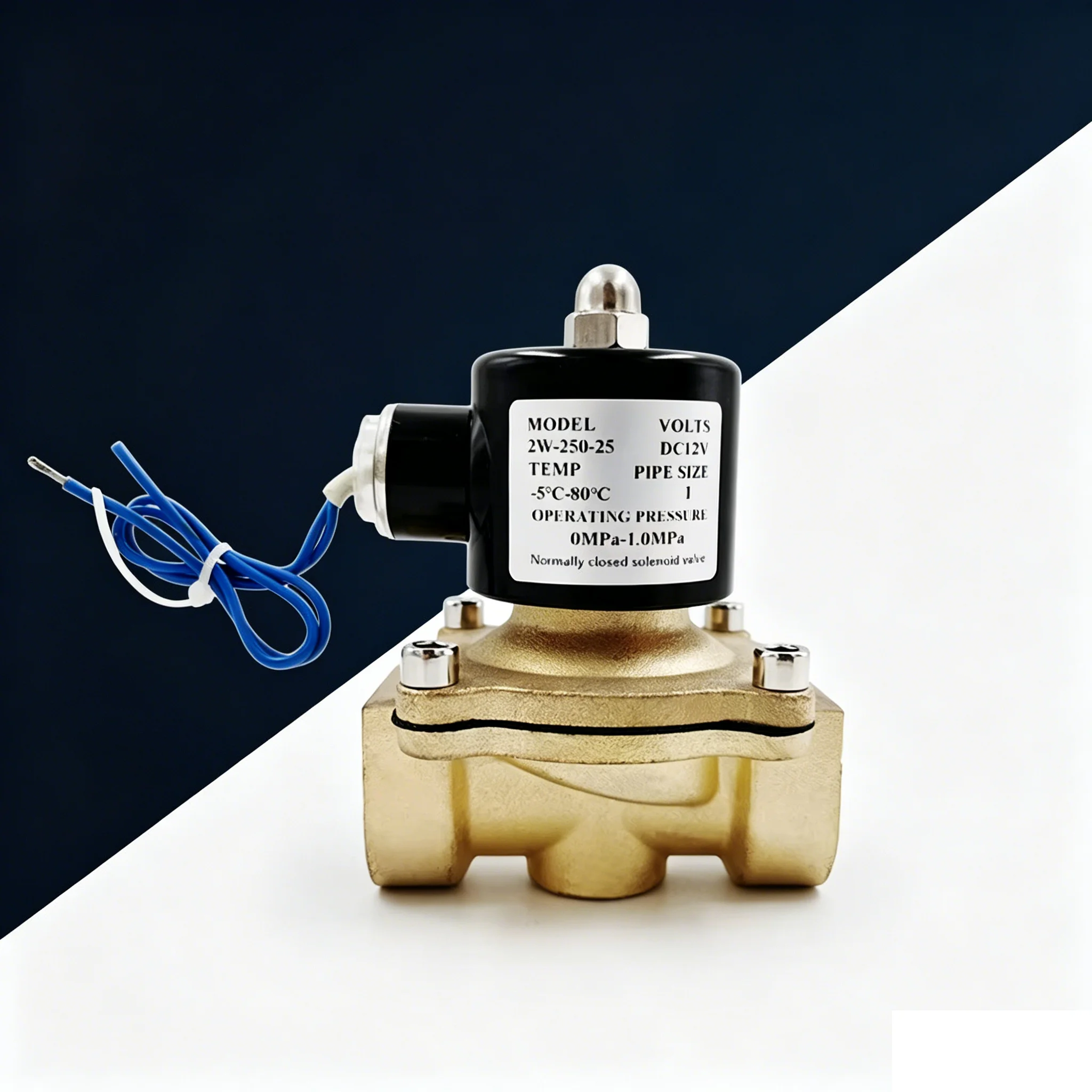 DN8 DN10 DN15 DN20 DN25 N/C Pneumatic Valve for Water Oil Air 12V/24V/220V/110V 1/4