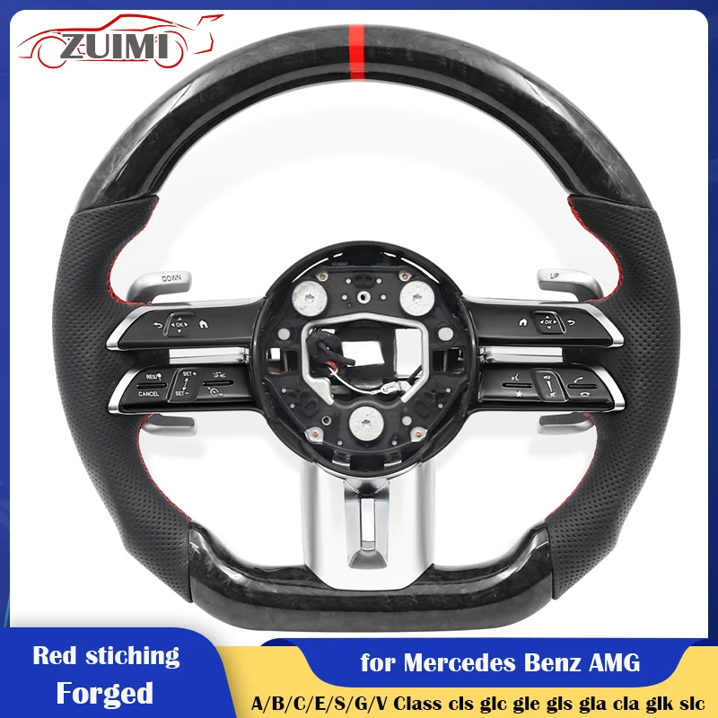 Upgrade Forged Car Steering Wheel for Mercedes Benz AMG Mercedes Benz AMG W204 W205 W212 W213 W221 W222 E63 E63S E63 S63 C63 CLS