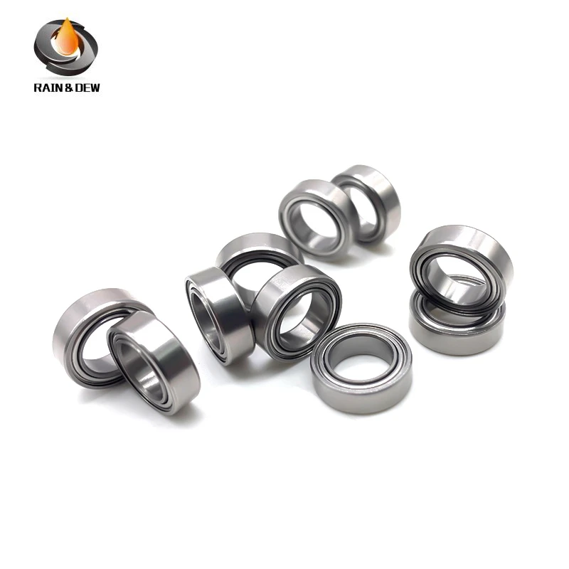 10 Stück SMR138ZZ 8 x 13 x 4 mm 440C Edelstahl-Kugellager ABEC-7 doppelt geschirmt SMR138 ZZ – Detail 1