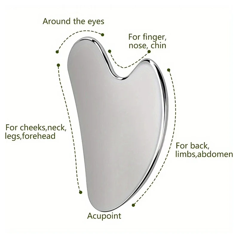 

Подтяжка лица, инструменты для ухода за кожей, ледяная роликовая форма для лица, нержавеющая сталь, доска Гуа Ша, массажер для лица, массажный ролик для лица