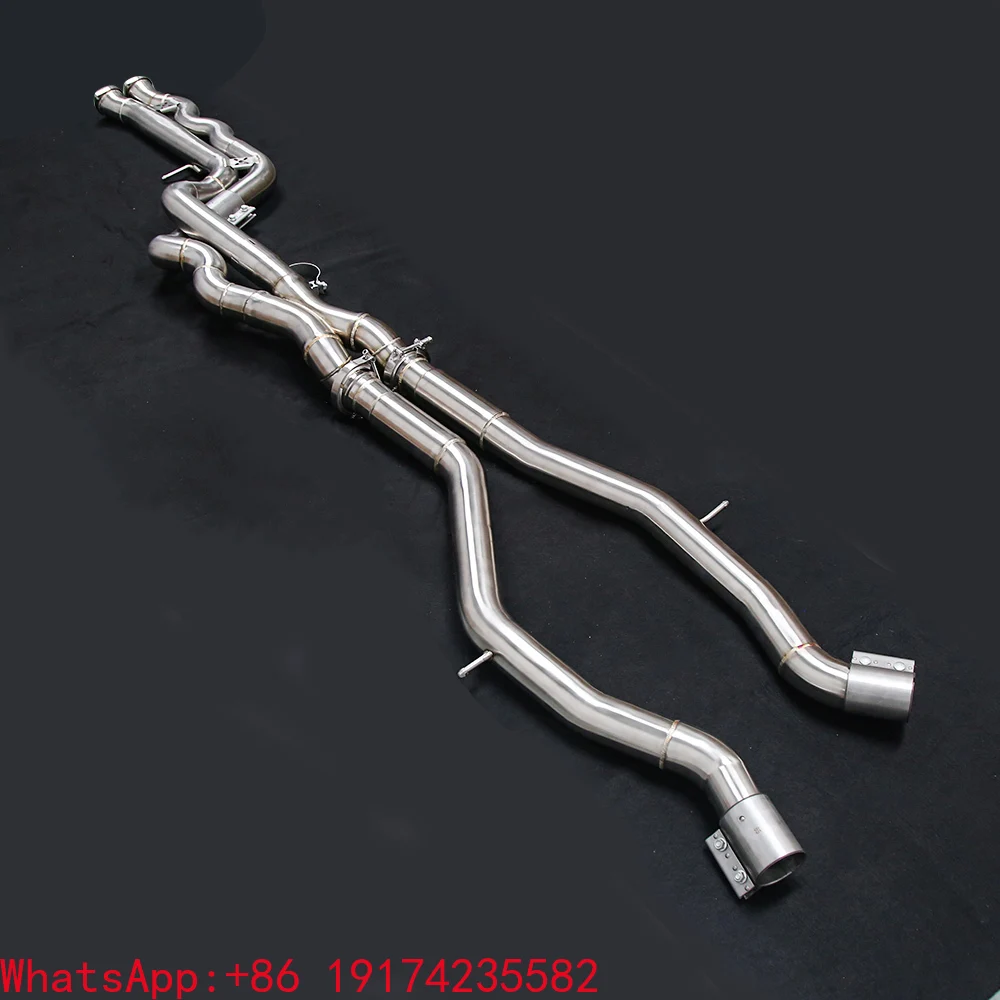 

For 2014-2020 F82 F83 M4 3.0T Midpipe Exhaust Resonated S55 Equal Length Plug-and-Play Compatible with Original Muffler