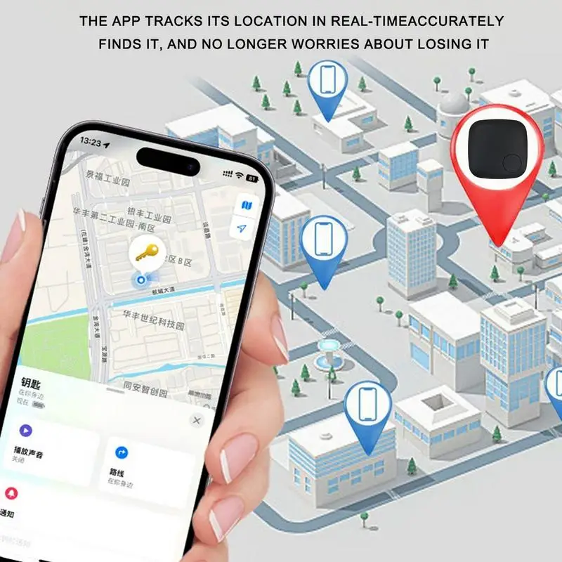 Mini Tracking Device Anti Loss Tracker Device Smart Locator Portable Mobile Finder App Control Anti Theft Tracker For Bags Cars