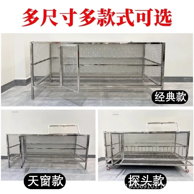 Stainless Steel Chicken Cage Indoor Large Anti Weasel Mouse Snake Rabbit Chick Thickened Breeding Cage for Household Poultry