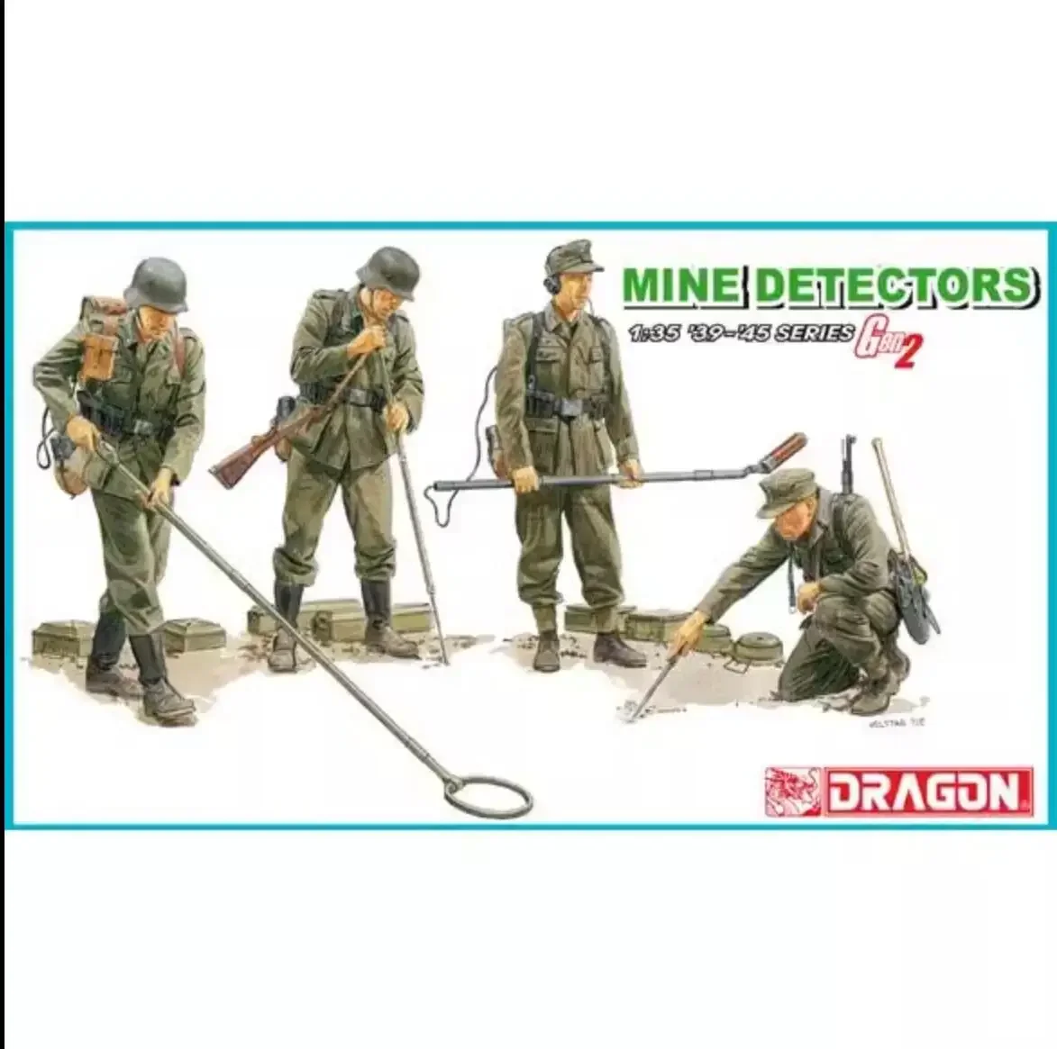 Dragon 1/35 6280 WWII German Mine Detectors (Gen 2) (4 Figures)