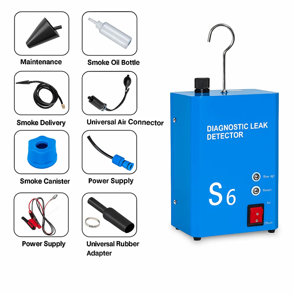 

DC 12V Smoke Leak Detector Diagnostic Machine Smoke Leaking Locator Car Smoke Machine Quick Detection Leak Detector