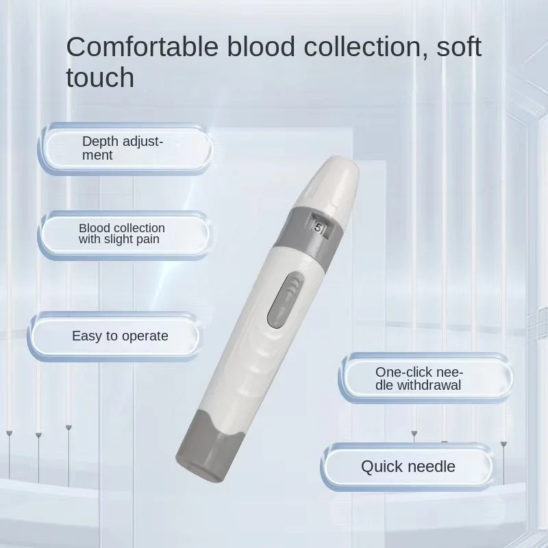 

Портативная Бытовая игла для забора крови с многоразовой ручкой для забора крови и многофункциональной регулировкой