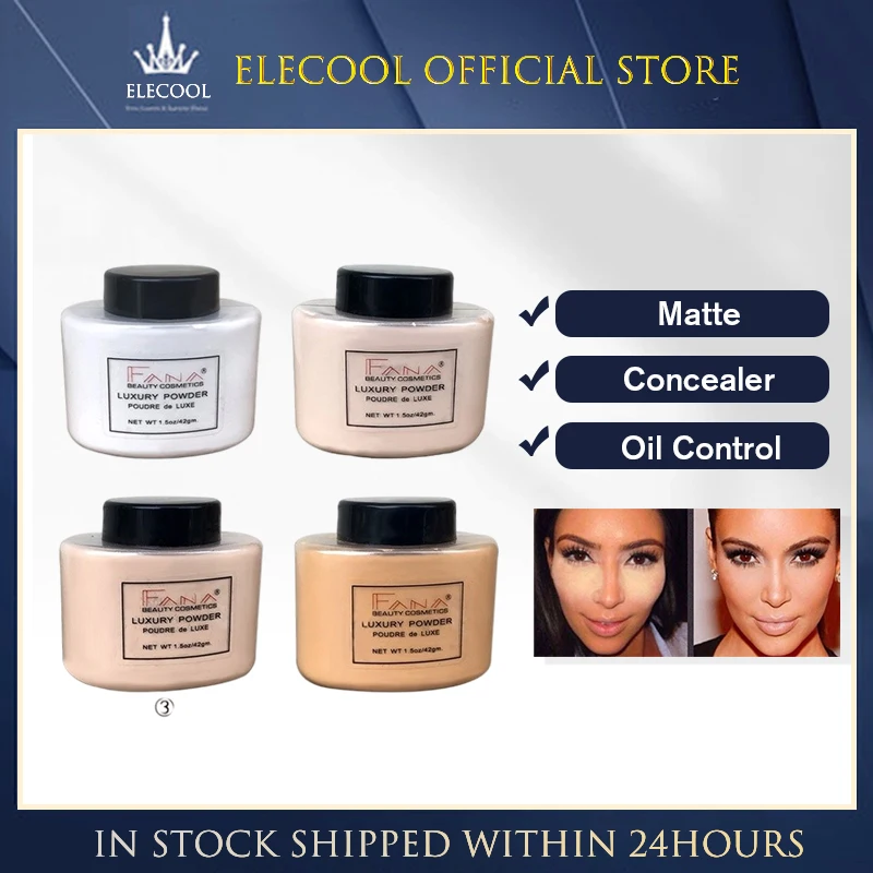 Face Foundation Powder Oil Control Contour Full CoverBanana Powder Translucent Mineral Makeup Base Matte Foundation Make Up