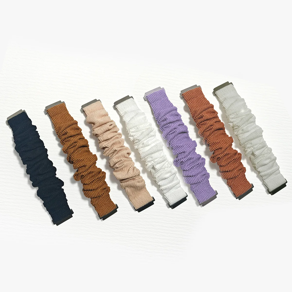 20/22 mm Scrunchie-Armband für Samsung Galaxy 7/6/5/4/5pro 40/44 mm Nylon-Damenarmband für Huawei GT6/6 Pro 5/5Pro 46 mm Armband – Detail 14