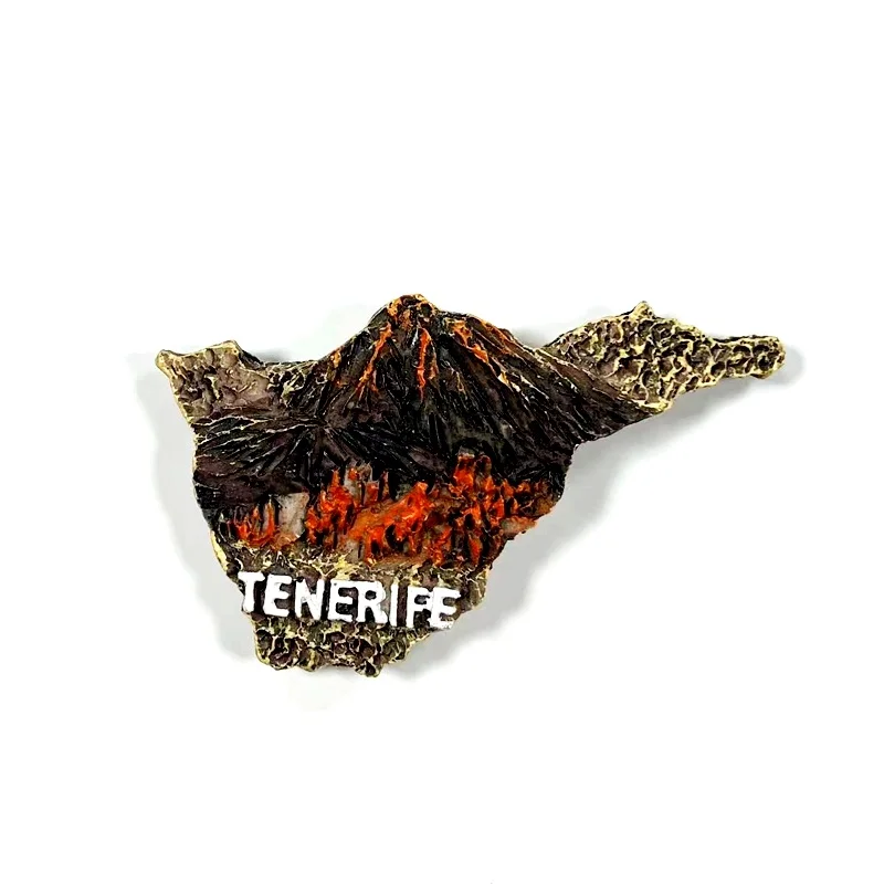 Spanish Teapot Tenerife 3D Map Magnetic Refrigerator Magnet Travel Souvenir 3D Decorative Item
