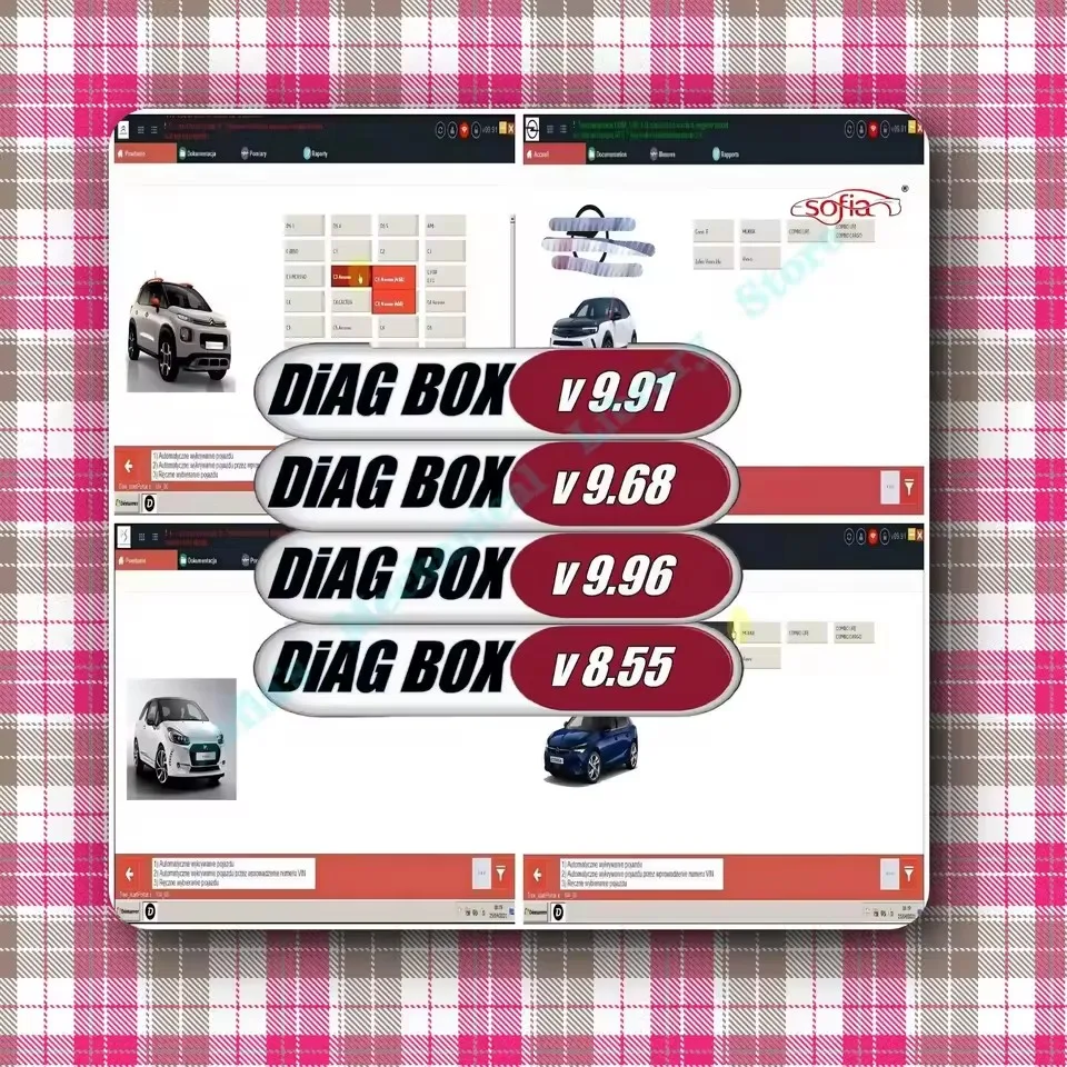 

Herramienta de diagnóstico de coche V9.96 9,91 8,55 ​ 9.68 Diagbox Software de diagnóstico de coche Multilingüe Totalmente funci