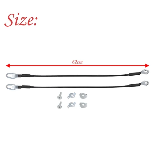 Imagen 2 del producto Cable de portón trasero de 24 1/2 pulgadas para Ford F150 2004-2014 y Lincoln Mark LT 2006-2008, correas de soporte para puerta de elevación, pastilla 4L3Z-5443052-AA