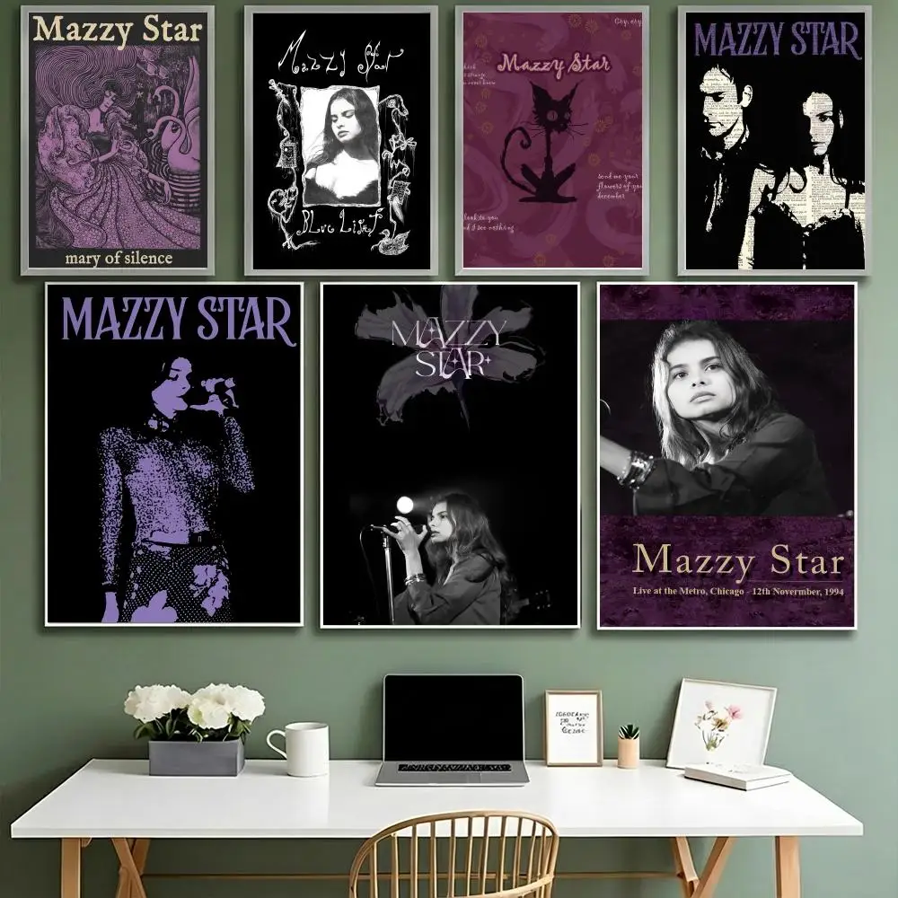 band M-Mazzy Star Poster HD Waterproof High-Toughness Self-Adhesive Wall Decor Universal