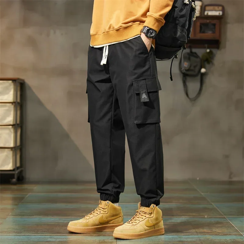 

Spring and Autumn Overalls Loose Bunches Casual Pants Cargo Tactical Streetwear Trousers Men Clothing Designer Clothes