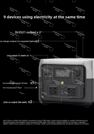 For RIVER 2 Max outdoor portable mobile high-power power supply, used for outdoor camping house use